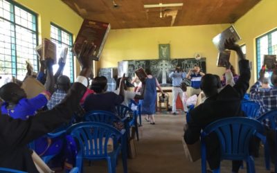 Elizabeth Bumpas and team deliver bibles